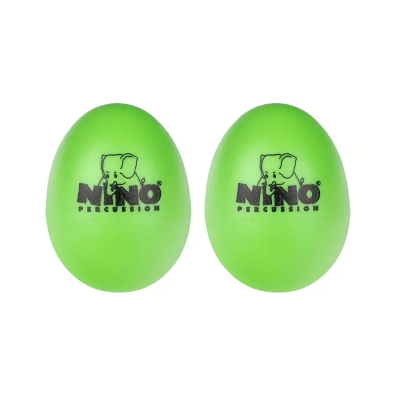 Plastic Egg Shaker Pair - Grass Green 2 Pc. 1