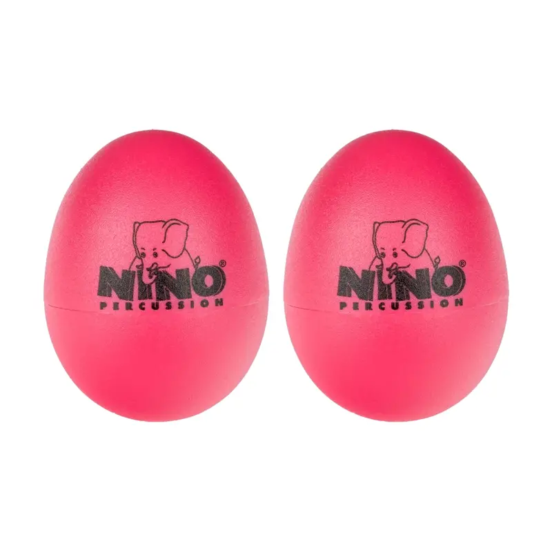 Plastic Egg Shaker Pairr - Strawberry Pink 2 Pc. 1
