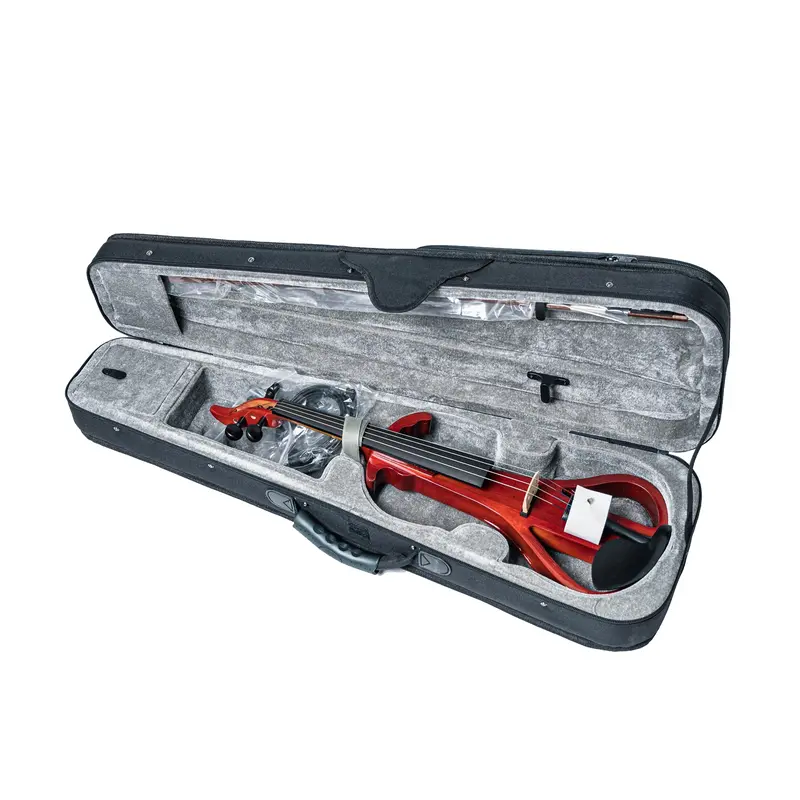 Prelude Duet Electric Violin With Case & Accessories - Red 1