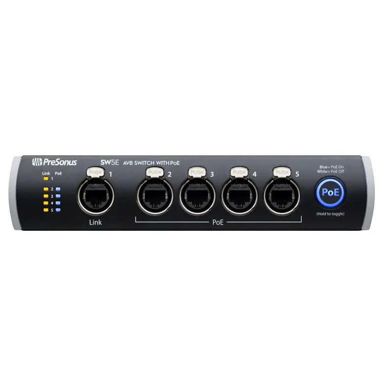 Presonus Sw5e 5-Port Audio Video Bridging Switch W/ Poe 2
