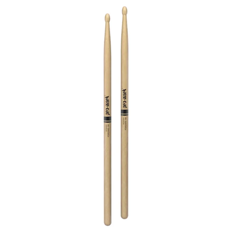 Promark Classic Forward Hickory Drumsticks 5B Wood Tip Drumsticks 1
