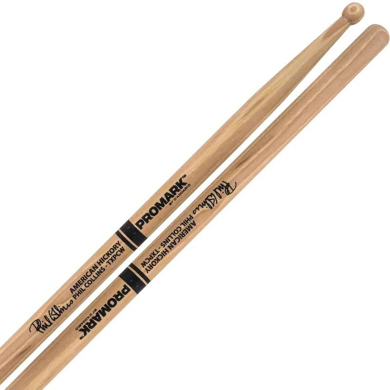 Promark Txpcw Phil Collins Signature Hickory Drumsticks 1