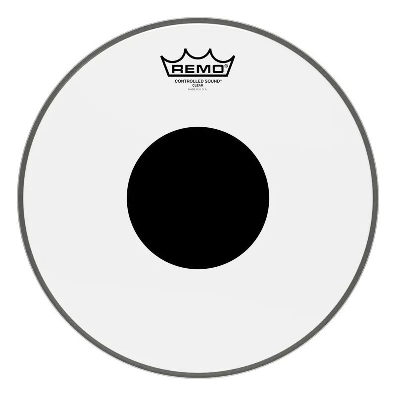 Remo 12" Controlled Sound Black Dot Clear Drumhead 1