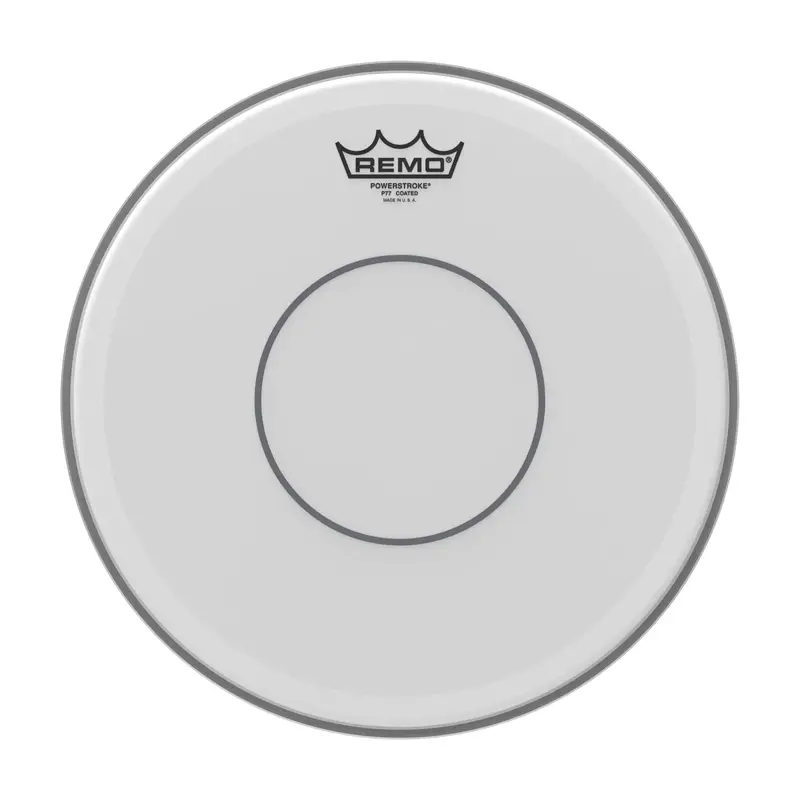 Remo 13" Powerstroke 77 Coated Snare Drumhead - With Clear Dot 1
