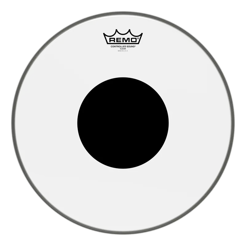 Remo 14" Controlled Sound Black Dot Clear Drumhead 1