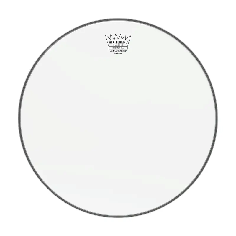 Remo 14" Snare Side Hazy Classic Fit Ambassador Clear Drumhead 1