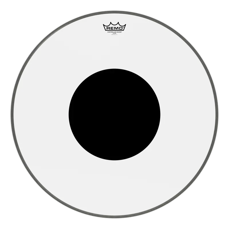 Remo 22" Controlled Sound Black Dot Clear Bass Drumhead 1