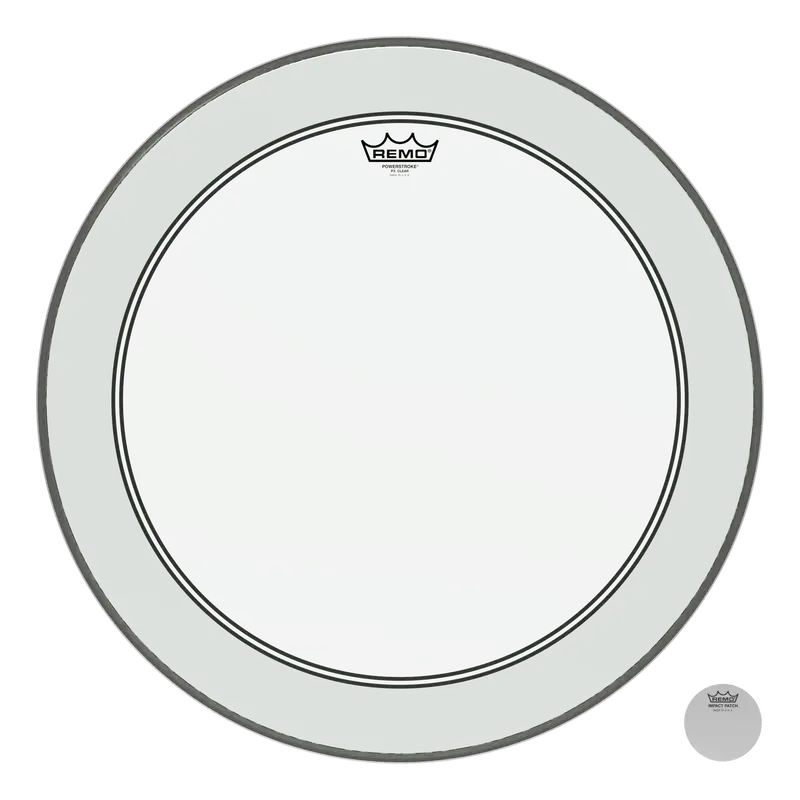 Remo 23" Powerstroke P3 Clear Bass Drumhead 1