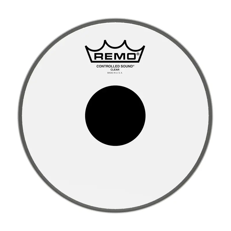 Remo 8" Controlled Sound Clear Black Dot Drumhead 1