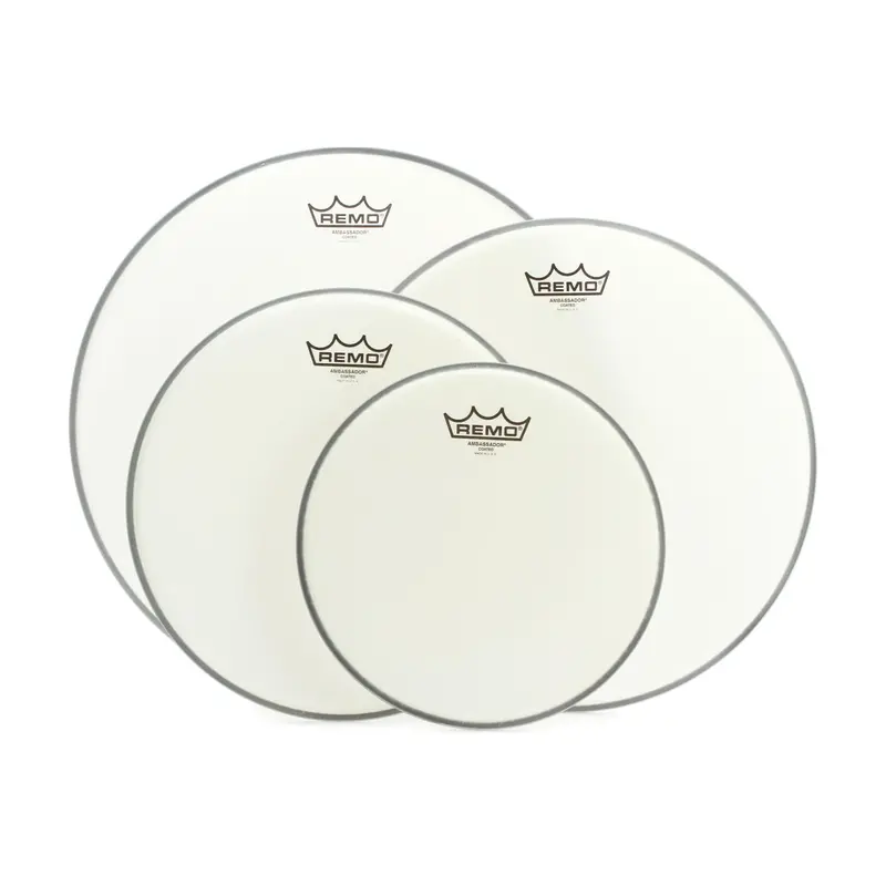 Remo Ambassador Coated 4-Piece Tom Pack - 10", 12", 14", & 16" 1