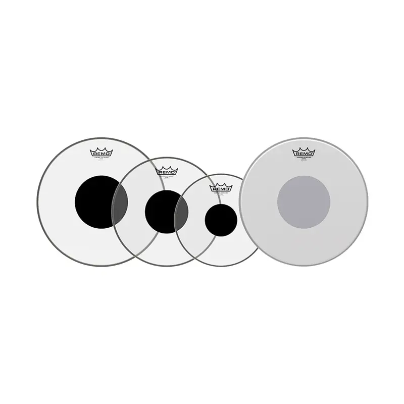 Remo Controlled Sound Drum Skins Clear Fusion Pack 10, 12, 14, 14 1