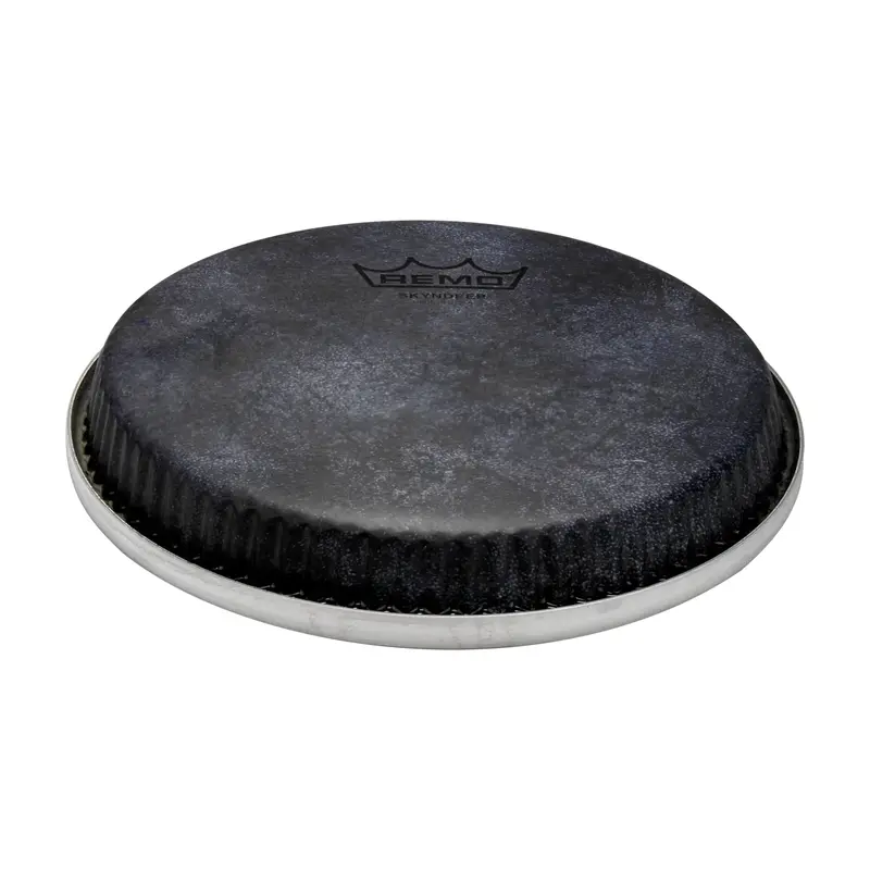 Remo Skyndeep R-Series Bongo Heads 8.5" - Black Calfskin Graphic 1