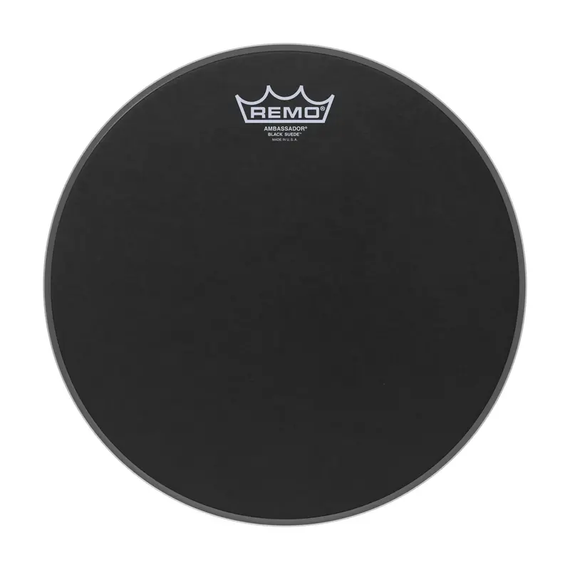Remo Suede Ambassador Ba-0814-Es 14" Drumhead Black 1
