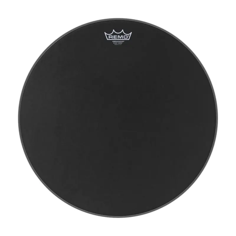Remo Suede Ambassador Ba-0815-Es 15" Drumhead Black 1
