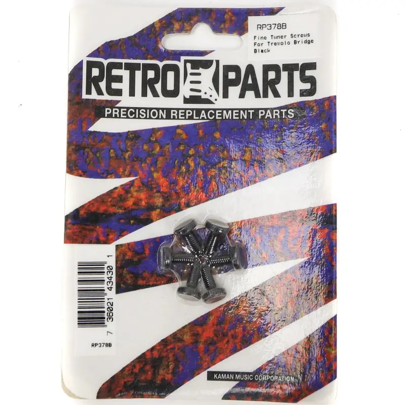 Retro Parts Fine Tuner Screws For Tremolo Bridge - Black 1