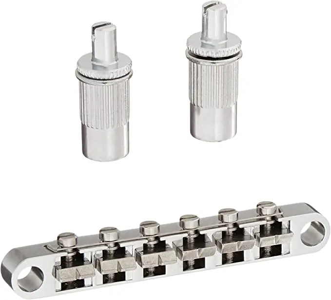 Retro Parts Gibson Bridge W/ Studs - Chrome 1