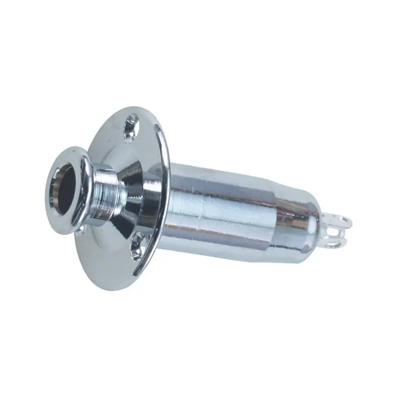 Retro Parts Rp390c Chrome End Pin Jack Acoustic Electric Electric Guitar Part 1