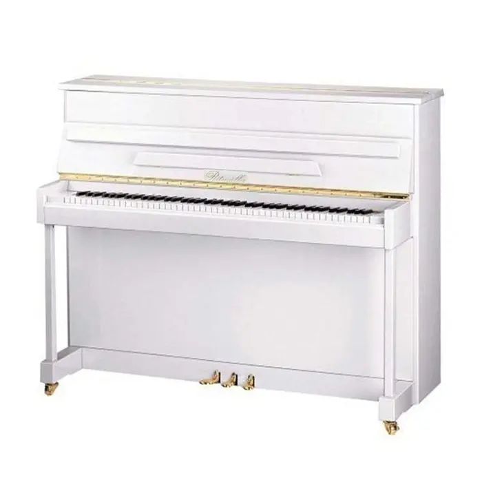 Ritmüller Up110r2 43" Upright Piano - Polished White 1