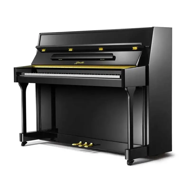 Ritmüller Up110r2 Upright Piano - Polished Ebony 1