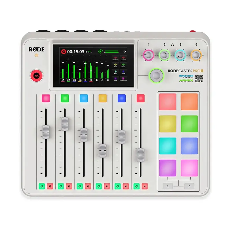Rode Rodecaster Pro Ii Podcast Production Console - White 1