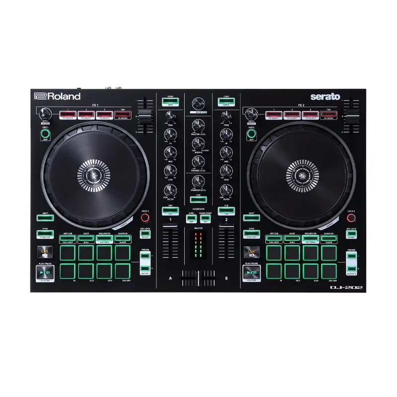 Roland Dj-202 2-Channel Serato Dj Controller With Drum Machine 1