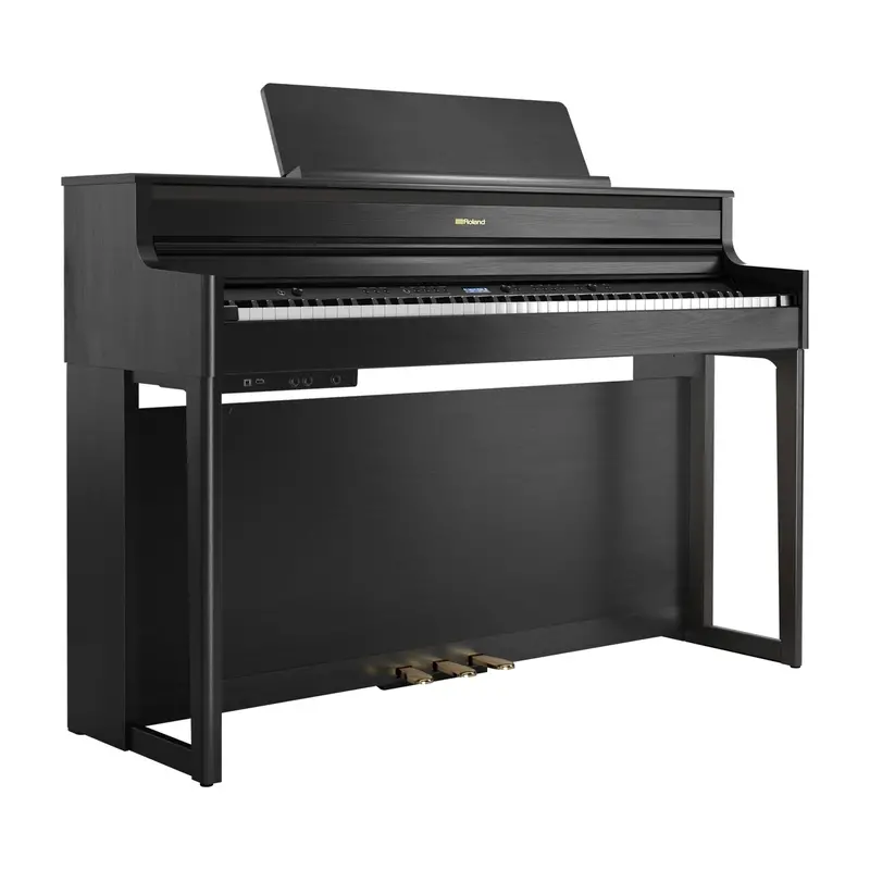Roland Hp704 Upright Digital Piano - Charcoal Black 1
