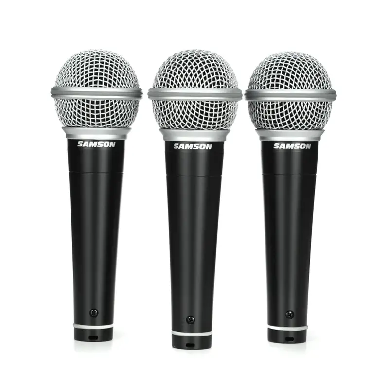 Samson R21 Cardioid Dynamic Vocal Microphone - 3-Pack 1