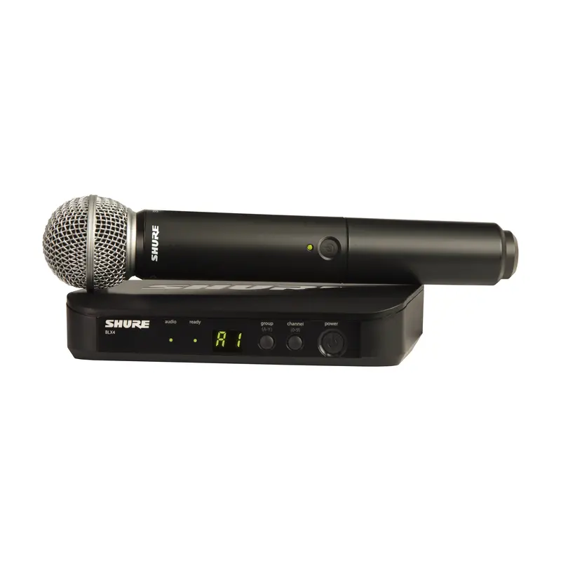 Shure Blx24/Sm58 Wireless Handheld Microphone System With Sm58 Capsule (H10: 542 To 572 Mhz) 1