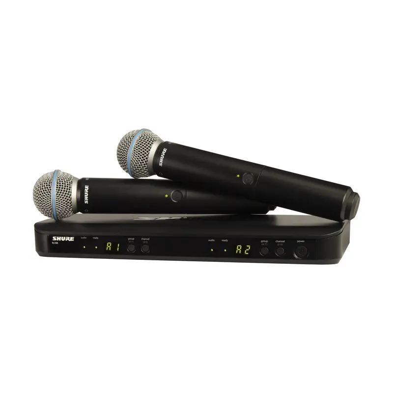 Shure Blx288/B58 Dual Channel Wireless Handheld Microphone System - H9 Band 1