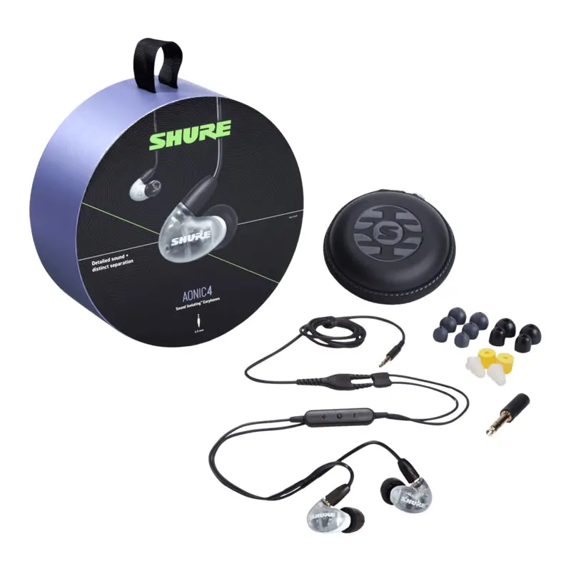 Shure Dual Driver Hybrid Aonic 4 Sound Isolating™ Earphones - White 1