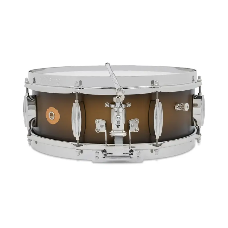Slingerland Radio King Limited-Edition 5" X 14" Maple Snare Drum - Black And Gold Duco Lacquer 2