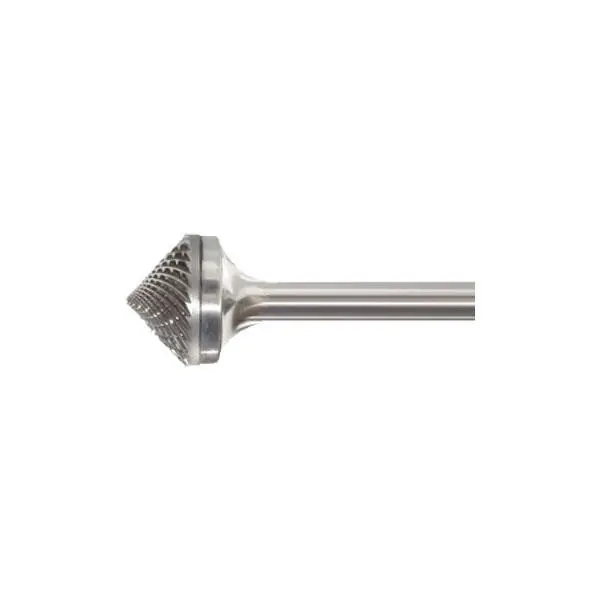 Solid Carbide Burrs 1/4" Shank - Cone 90° 5/8" Dia. 5/16" Flute 1