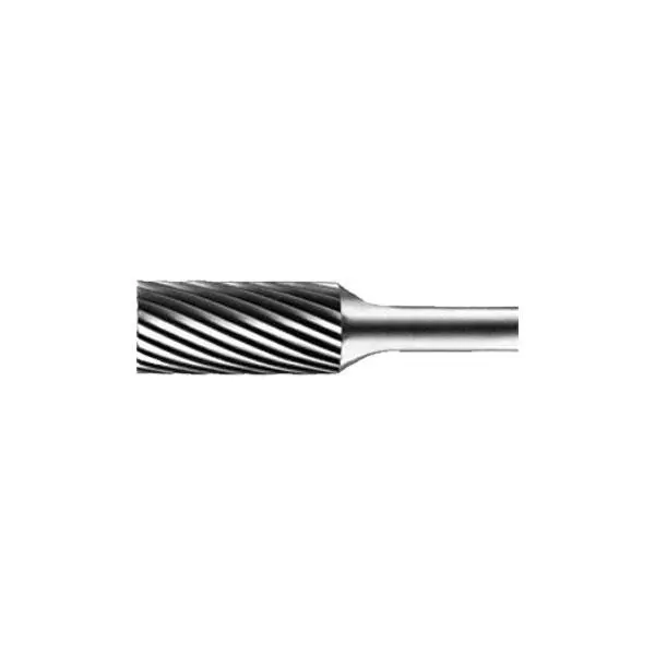 Solid Carbide Burrs 1/4" Shank - Cylindrical 1/4" Dia. 5/8" Flute 1