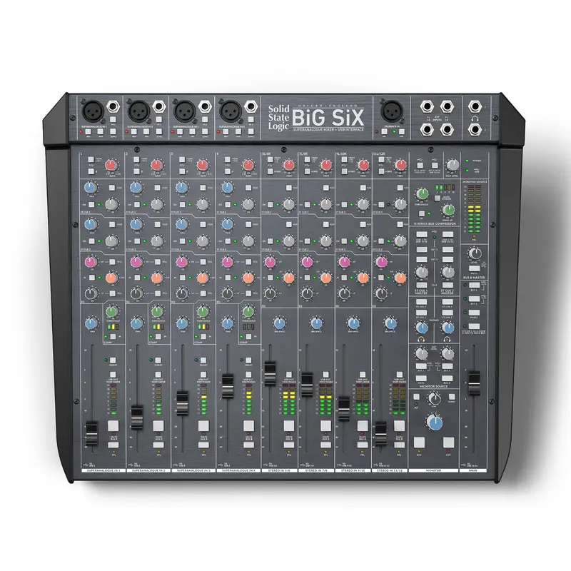 Solid State Logic 729752X2 Big Six 18-Input Desktop Analog Mixer & Interface 1
