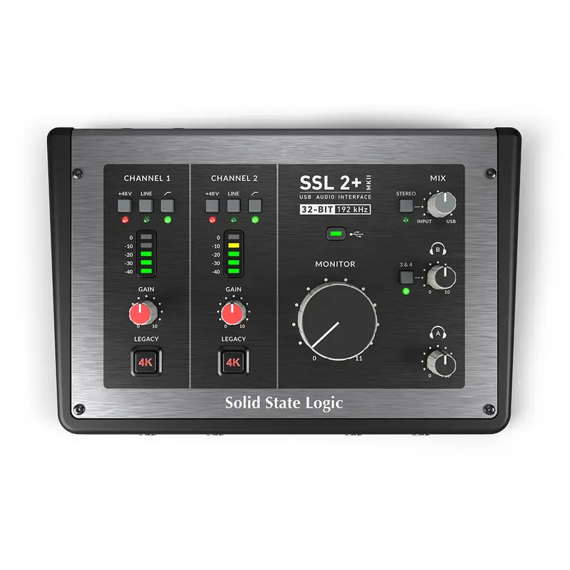 Solid State Logic Ssl 2+ Mkii 2 X 4 Usb-C Audio Interface - 729707X2 1