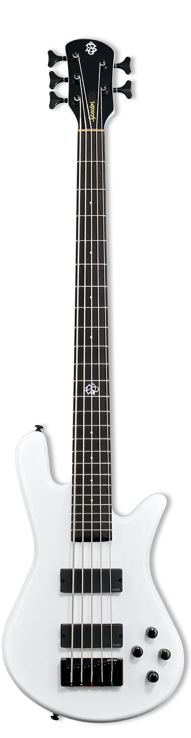 Spector Ns Ethos High Performance 5 Bass Guitar - White Sparkle Gloss 1