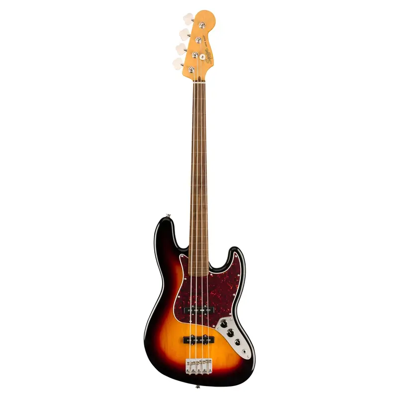 Squier Classic Vibe '60S Fretless Jazz Bass 3-Color Sunburst 1