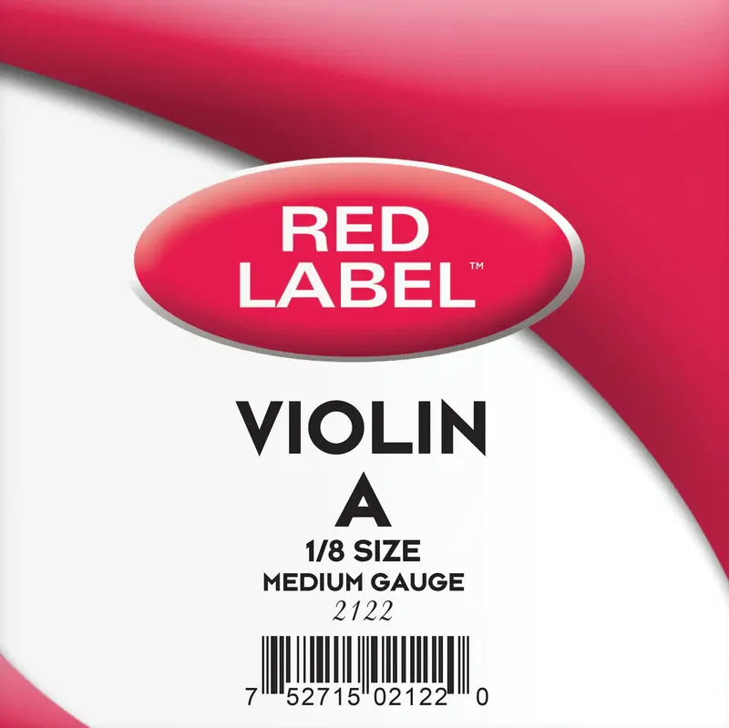 Super Sensitive Red Label Violin Single String A 1/8 1
