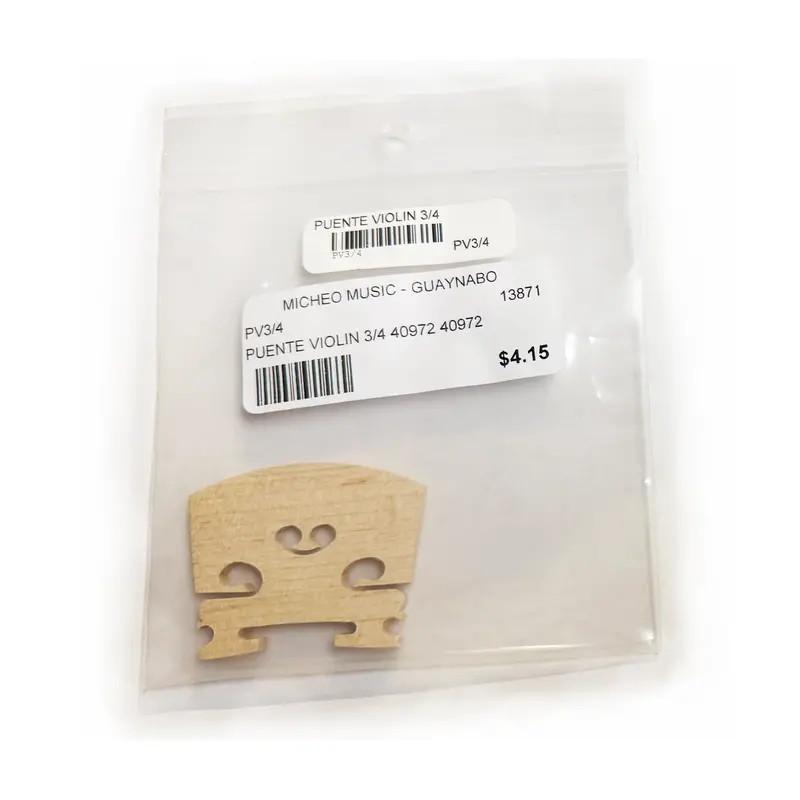 Unfitted Violin Bridge 3/4 1