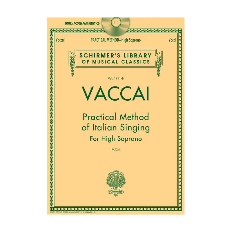 Vaccai Practical Method Of Italian Singing High Soprano 1