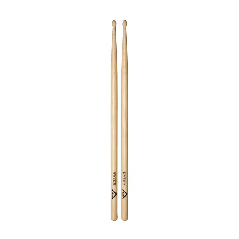 Vater American Hickory Drumsticks - Super Jazz - Wood Tip 1