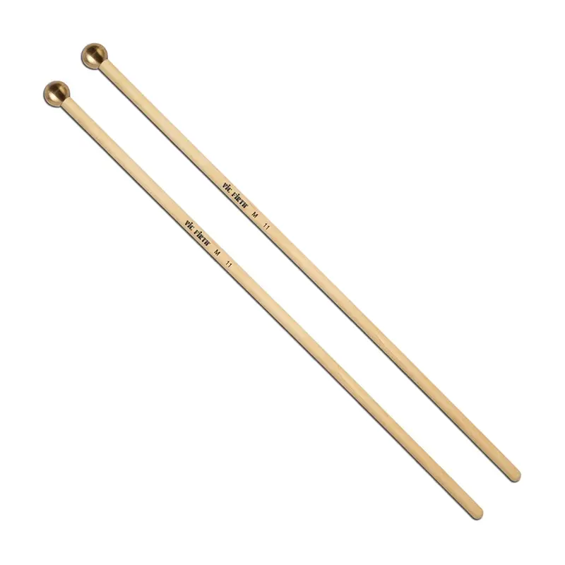 Vic Firth M11 American Custom Keyboard 16" Brass Bell Mallets - Extra-Hard 1