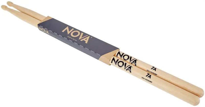 Vic Firth Nova Hickory Wood Tip 7A Drum Sticks 1