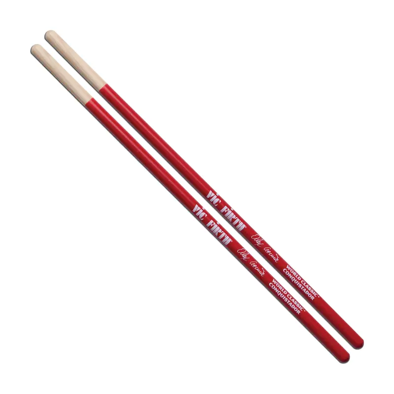 Vic Firth Vfsaa Alex Acuna "Conquistador" Timbale Sticks Red 1