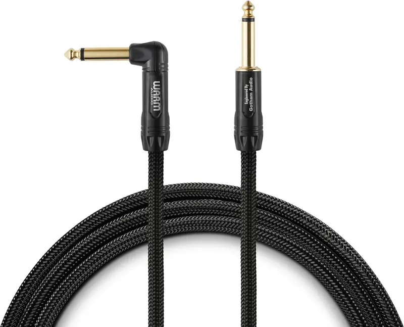 Warm Audio Prem-Ts-1Rt-10' Premier Gold Straight To Right Angle Instrument Cable - 10-Foot 1