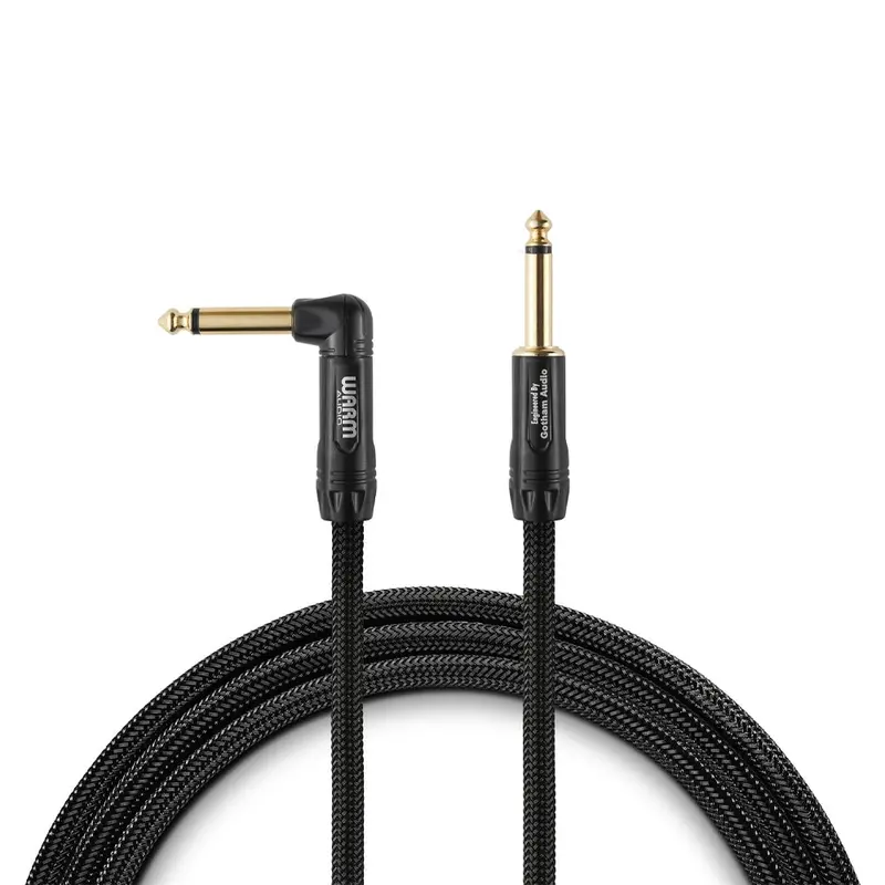 Warm Audio Prem-Ts-1Rt-18' Premier Gold Straight To Right Angle Instrument Cable - 18-Foot 1