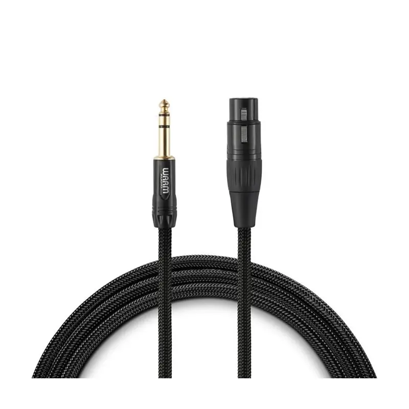 Warm Audio Premier Gold Xlr Female To Trs Male Cable - 6' 1