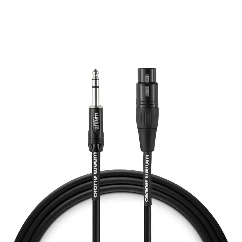 Warm Audio Pro Silver Xlr Female To Trs Male Cable - 3-Foot 1