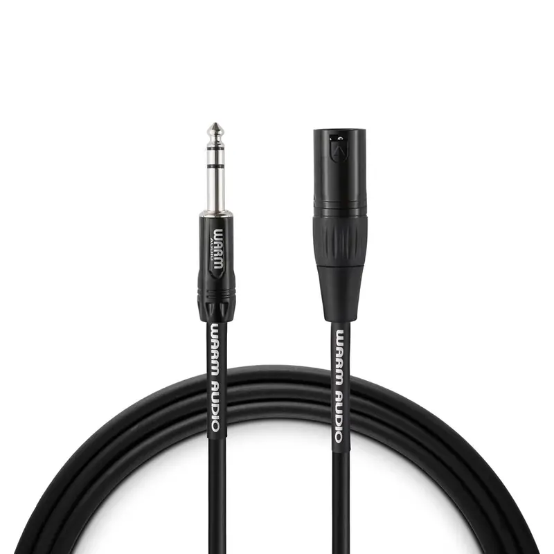 Warm Audio Pro Silver Xlr Male To Trs Male Cable - 3-Foot 1