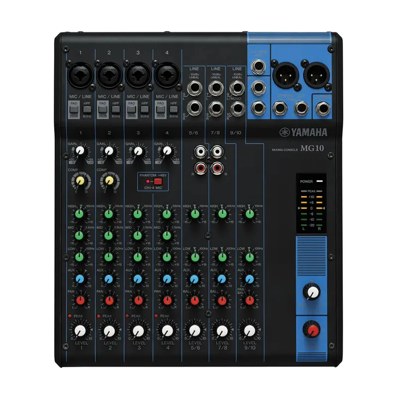 Yamaha 10-Channel Mg10 Analog Mixer 1